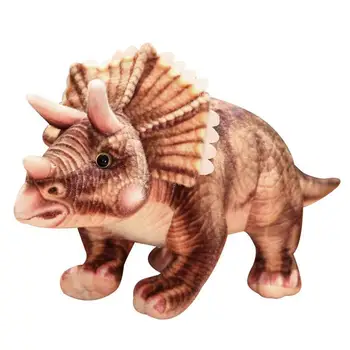 Dinozaver Plišastih Igrač Dinozaver Plišastih Za Otroke Dinozaver Polnjene Živali Plišastih Igrač, Plišastih Triceratops Za Fante, Dekleta Rojstni Dan, Božič