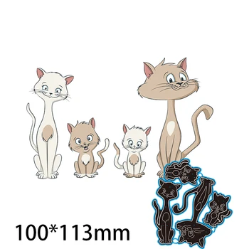 100*113mm Vesel Mačke 