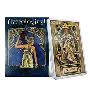 Astrološki Oracle Kartice Krovom Platnice Vedeževanje Igra Skrivnostno, Čarobno Tradicionalne Modrosti, Moči Stranka Astrologija Igre