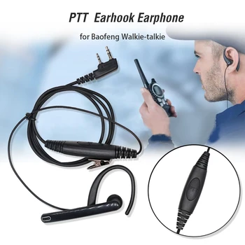 Walkie Talkie Slušalke Slušalke Mikrofon za Baofeng Radijsko Opremo UV-5R BF-888S 777S GT-3 UV-B5 Sprejemnik, BF-F8+ UV-B6 Slušalka