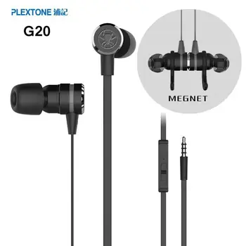 PLEXTONE G20 Kovanje Gaming Slušalke Hrupa Preklic Kontrabas in-Ear Slušalke slušalke Z Mikrofonom Magnet Načrt Za Iphone X