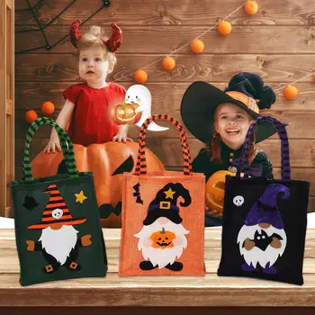 Happy Halloween Candy Torbe Lepe Darilne Vrečke Trik ali Zdravljenje Tote Vrečke Otroci Darilo Bučna Bat Bonbone, Škatle za Shranjevanje Domov DIY Dekoracijo