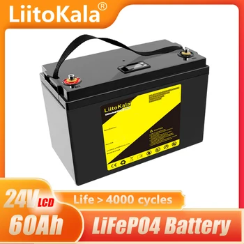 LiitoKala 24V 60Ah 50Ah lifepo4 baterije Baterije Za 8S 29.2 V RV Avtodomi Golf Voziček Off-Road Off-grid Sončne Veter