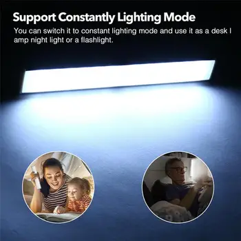 Ultra-tanek Noč Luč Led Luč Pod Kabinet Svetlobni Senzor Gibanja Omaro Svetlobe Kabinet USB Polnilne Kuhinja Razsvetljave Svetilke