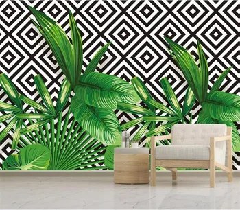 stene papirjev doma dekor ozadje po Meri Stereo rastlin geometrijske mozaik TV ozadju stene papier peint stene papirja