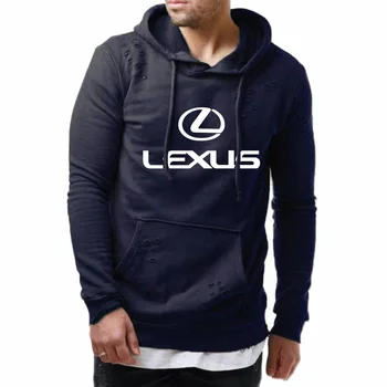 2020 Novo Pomlad Jesen Moški Puloverji s kapuco Lexus Avto Logotip Tiskanja Priložnostne moška Majica visoko kakovostnega bombaža Moške Hoodie Majica