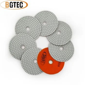 BGTEC 4 inch 7pcs #200 mokro diamond prilagodljiv poliranje 100mm brušenje disk za granit, marmor, keramične