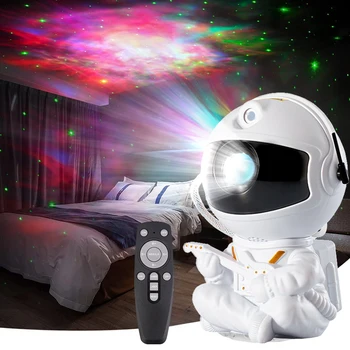 NOVO Astronavt Galaxy Projektorjem Star Zvezdnato Nebo Projektor Meglica Noč Svetlobe, USB, Daljinsko upravljanje Spalnica Lučka Doma Dekoracijo Darilo