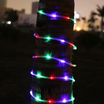 LED Solarna Svetilka 50Leds sončne svetlobe serije nepremočljiva prostem niz Počitnice Božič Vrt Poročno dekoracijo Doma LED niz