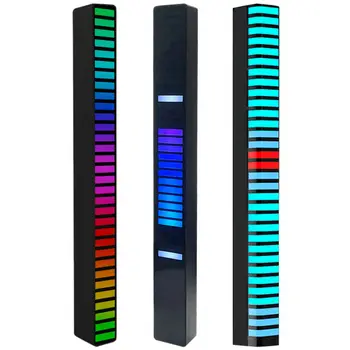 RGB Glas, ki se Aktivira Pickup Glasbe Ritem Svetlobe Pisane Bluetooth APP Vzdušje Svetlobe Avto Dom Dekoracija Žarnice