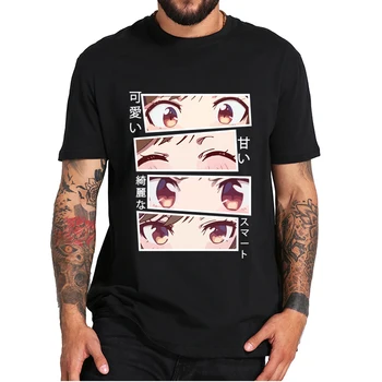Najem Punco Kanojo Okarishimasu T-Shirt Anime Romantična Komedija Navijači moška Oblačila Premium Bombaž Mehko Tee Vrhovi EU Velikost