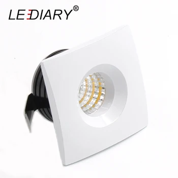 LEDIARY LED Mini Downlight 36-42mm Cut luknjo Kvadratnih Bele Aluminijaste Vgradne COB Downlight LED Spot Žarnica 100-240V Izoliranih Voznik