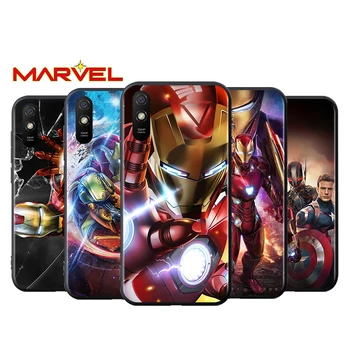 Iron Man Kul Marvel za Xiaomi Redmi 10X Pro 9C 9A 9T 9 POJDI K40 K30 Ultra K20 8 7 S2 6 5 4X Pro Mehko Črno Primeru Telefon
