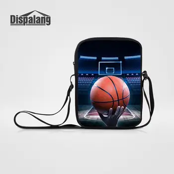Dispalang 3D Tiskanje Košarka, Mini Messenger Bag Za Najstniški Fantje, Moški nogomet Nogomet Moda Schoolbags Moških Crossbody Vrečko