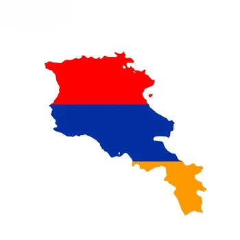 Zanimivo zemljevid zastava Avto Nalepke, Primerne za Armenijo Motocikel Nalepko Nepremočljiva Vetrobransko steklo Dodatki
