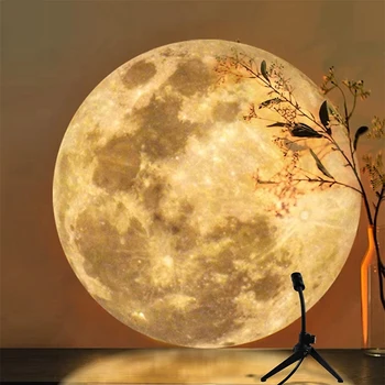 Luna Zemlja Projekcija LED Žarnice Projektor Nočne Luči Doma Dekor Odrasle/Otrok Darilo