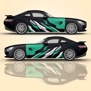 Strele Grafični Cut Car Wrap Nalepke Umetnosti GM Zaviti Visoke Kakovosti Cast Vinil Zaviti Spray Geometrijske Decal