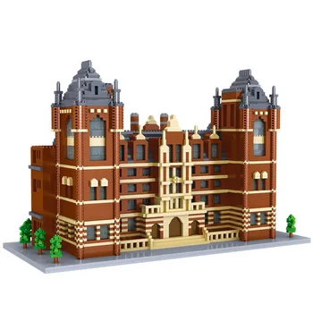 Lezi 8035 Svet Mestne Arhitekture UK Royal College of Music Univerza v 3D Mini Diamond Bloki, Opeke Stavbe Igrače Darila