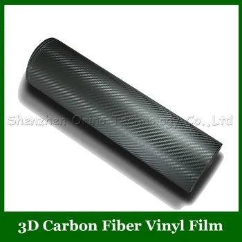 Visoka Kakovost Velikost:1.52*30 m/Roll Sivo 3D Ogljikovih Vlaken Vinil Film Ogljikovih Vlaken Film Z Zrakom Brezplačno+1pcs Prosto Orodje Strgalo