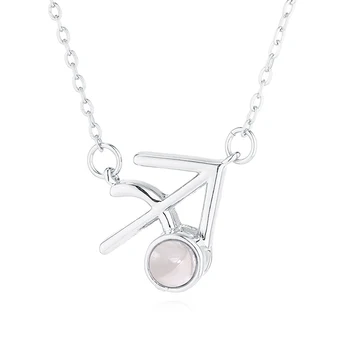 Nov Modni Retro Geometrijske Obesek Ovratnik, Dvojni verige usnje preprost choker Srce ogrlico darilo za ženske dekle 137335