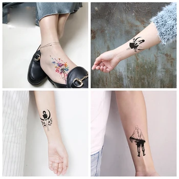 1pc Moda Začasno Pisane Majhen Svež Tattoo Nalepke Nepremočljiva dolgotrajno Tattoo Nalepke Body Art Tattoo #440243