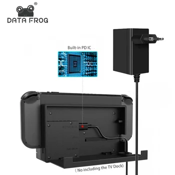 PODATKI ŽABA EU/ZDA Plug Adapter za Polnilnik za Preklop OLED Potovalni Polnilnik Združljiv-Nintendo Stikalo Konzole Polnjenje USB Tip C Moč