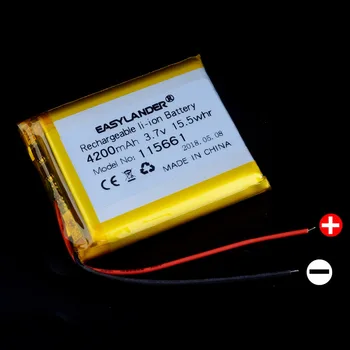 115661 3,7 V 4200mAh Polnilna Litij-li-Polimer Baterija Za GPS Bluetooth Zvočnik DIY PAD Moči Banke Tablični RAČUNALNIK za navigacijo