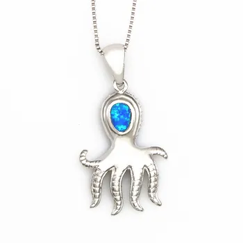 JLP2442 Žensk Obeski Modra Opal Hobotnica Obeski,ki se Uporablja za Ženske Dom Darila