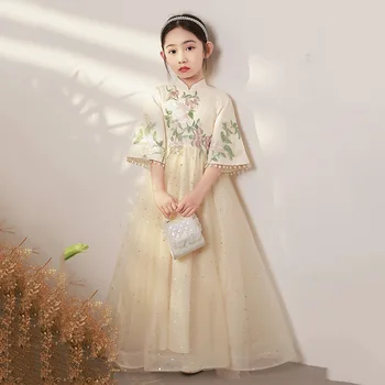 Kitajska Antične Pravljice, Oblačila za Otroke, Hanfu Kostum Kitajski Tradiciji Slog Novo Leto Oblačenja za Dekleta Modni Udobno Obleke