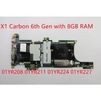 Original mainboard Za Lenovo ThinkPad X1 Carbon 6. Gen motherboard i5-8250U 8GB 01YR208 01YR211 01YR224 01YR227