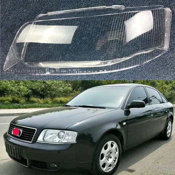 Avtomobilski žarometi lupina je za Audi A6 1999 2000 2001 20012002 smerniki prozoren steklen pokrov žarometa lupini površine