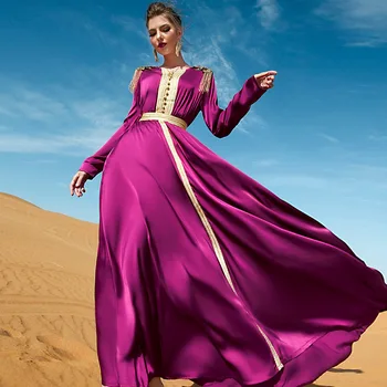 Eid Mubarak Abaya Savdska Arabija Pakistan Oblačila Turčija Islama, Muslimani tam kaftan Obleko Dubaj Večerne Obleke za Ženske Caftan Marocain