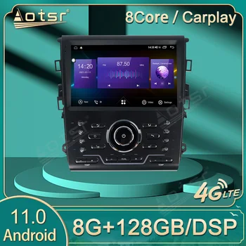 Autostereo Radio Android 11 Večpredstavnostnih Za Ford Fusion Mondeo MK5 2013 2014 2015 2016 2017 2018 GPS Navi Igralec Zapis Vodja Enote