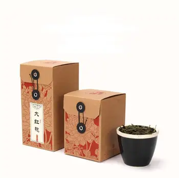 Retro Kraft papir, Kraft Papir Čaj Embalaža Polja Prazna Zložljivih Škatel za Zeliščne Rože Čaj Debelo SN3664