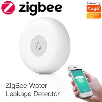 Tuya ZigBee Prepuščanje Vode Alarm Detektor Poplav Senzor Poplav Prekoračitev Opozorilo Varnostni Sistem Tuya/Smart Življenje App Remote Control
