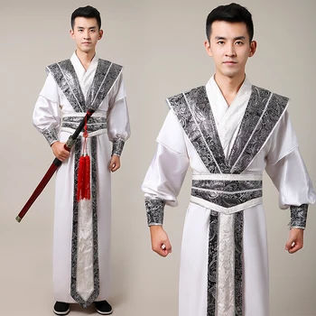 Moški Ples Kostum Kitajski Državni Hanfu Tradicionalnih Uspešnosti Oblačila Folk Fazi Obrabe Starodavne Dinastije Tang Oblačila DC1146