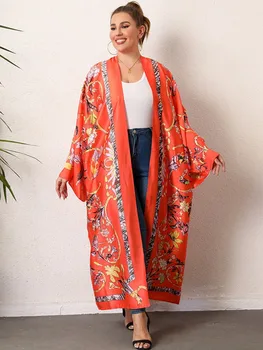 Japonski Kimono Poliester Afriške Plašč Za Ženske Dashiki Nov Slog Spomladi Jeseni Obleko Modne Africaine Femme Afriki Oblačila