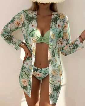 Kopalke Ženske Bikini Tri Kose Obleke Push Up Bikini Komplet Zajema Up Kopalke Ženske Kopalke 2022 Novi Brazilski Plaži Obrabe