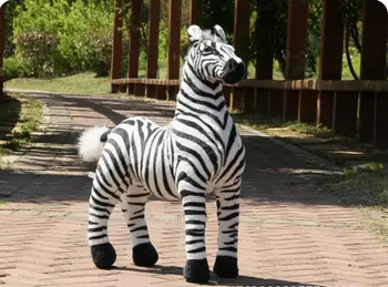 lep ustvarjalni plišastih simulaiton zebra igrače plišaste zebra lutka darilo približno 60 cm 2992