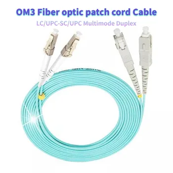 OM3 LC/UPC-SC/UPC svjetlovodni patch kabel Kabel usb Duplex Multimode Vlakna, Optični Skakalec Patch Kabel 3M, 5M in 10M 15M brezplačna dostava