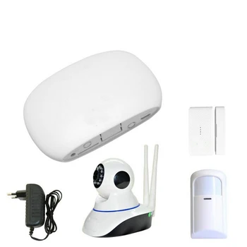 Super Mini WIFI Home Security Alarmni Sistem DIY Komplet z Zaznavanje Gibanja PIR Vrata, Okna Senzor Protivlomnih Alarmnih z Brezplačno APLIKACIJO, Monitor