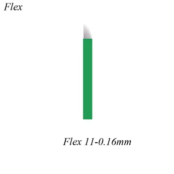11CF 0.16 mm Black Nano 50pcs Microblading Igle Obrvi Tatoo Igle za Vezenje Pin Microblade