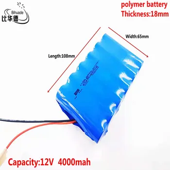 12V 4000 MAH 3S2P Litijeva Baterija 18650 Polnilna Baterija Litij Baterije Pripravljenosti Zaslon Napajanje