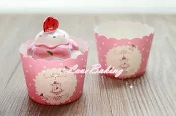 Brezplačna dostava majhen kolač roza birdbrains cupcake skodelice, poroka, rojstni dan uslug