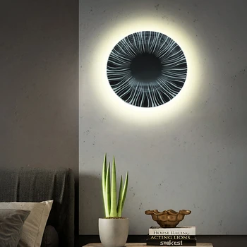 Ustvarjalne keramični disk LED spredaj in zadaj svetlobna spalnica lučka dnevna soba stropne svetilke villa jedilnico lučka oltarja stenska svetilka