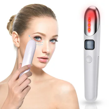 Nova Električna Oči Massager EMS Ogrevanje LED Foton Terapija Vibrator Oči Masaža Naprave Proti Gubam Staranje Obraza Massager