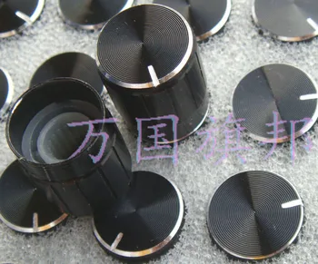 Brezplačna Dostava. potenciometer gumb Črne Čipke aluminija gumb visoke 17 MM premer 15 MM 15*17 MM