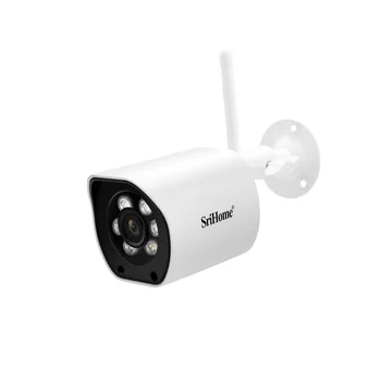 Srihome 2.4 G&5G WIFI 4MP 1440P Dvojni Zaslon IP Kamera Bullet Barvno AI Humanoid Home Security CCTV Baby Monitor