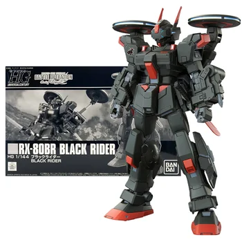 Bandai Resnično Gundam Model Komplet Anime Slika HGUC RX-80BR Black Rider Zbirka Gunpla Anime Akcijska Figura, Igrače za Otroke