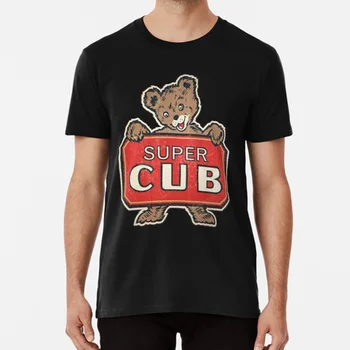 Super Cub T Shirt Bear Cub Letnik Piper Letalstva Letalo Logotip
